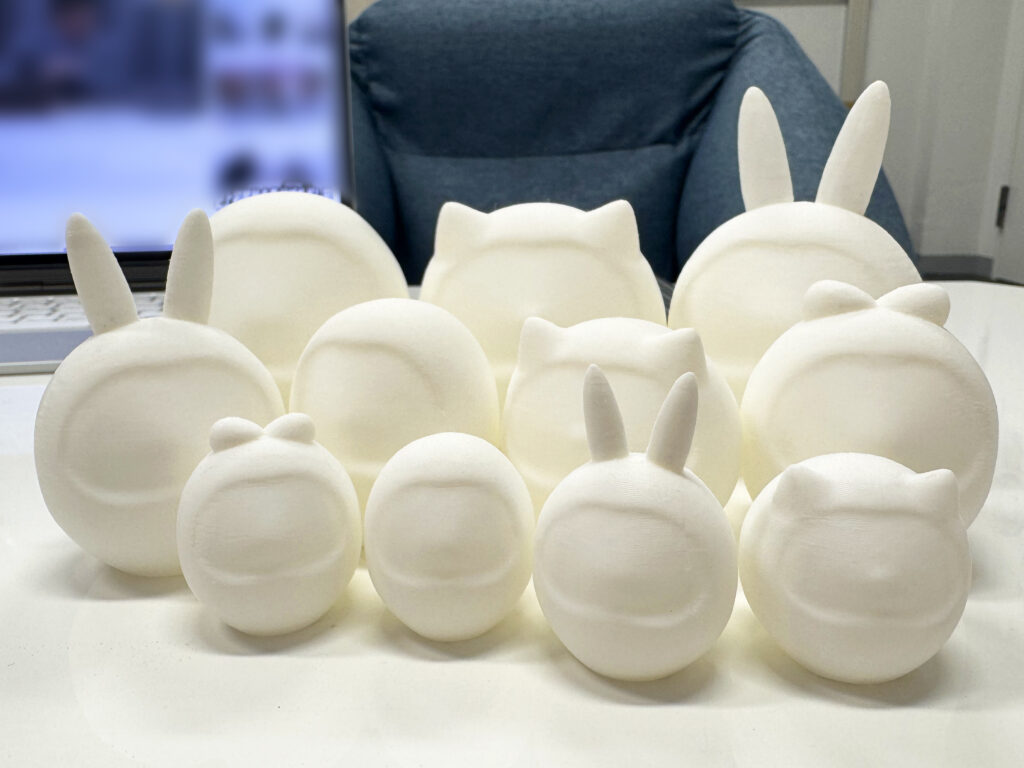 絵付け用だるまさんフィギュアのモデリングとプリント