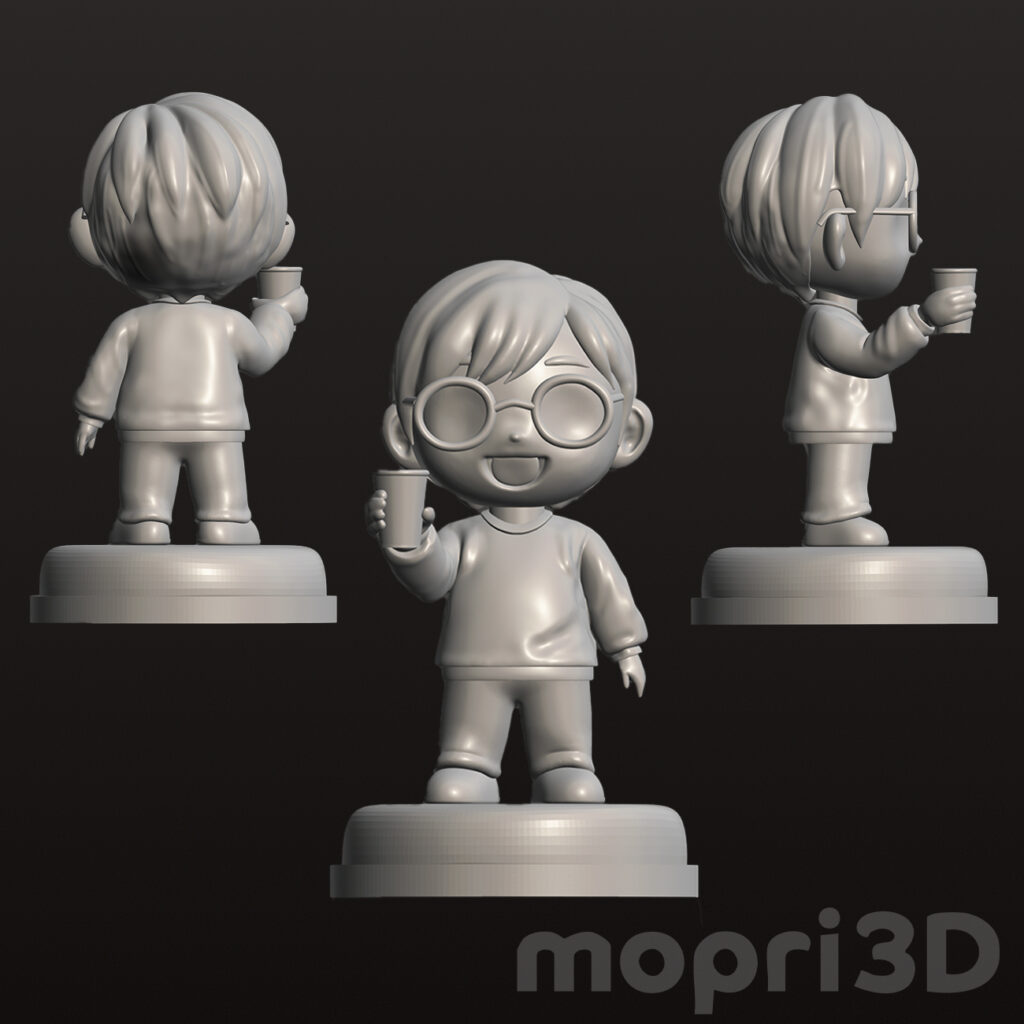 イラストからオリジナルフィギュアへ3Dモデリング